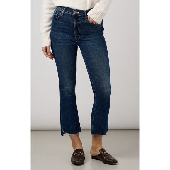 MOTHER The Insider Crop Step Fray in Wash Teaming Up Size US 27 - Picture 2 of 13